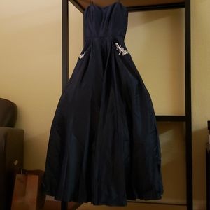 Navy blue ball gown